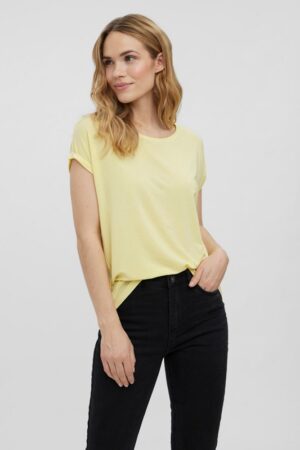 Keltainen t-paita - VMAVA PLAIN