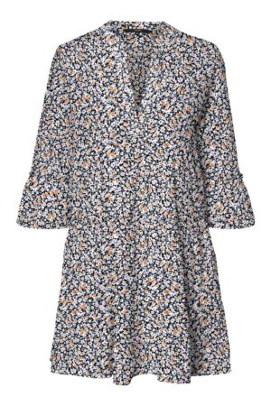 Kukkakuosinen lyhyt mekko - VMHELI SHORT DRESS